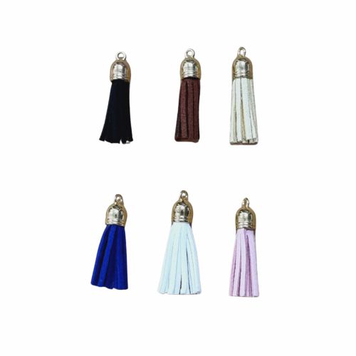 Pct c/ 05 Tassel Camurça Pequeno - 3cm