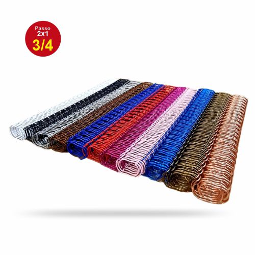 Kit c/ 04 Wire-o 3/4" - Passo 2:1