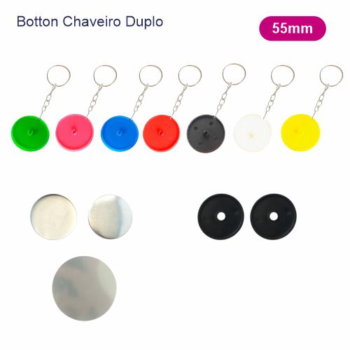 Botton Chaveiro Duplo 55mm