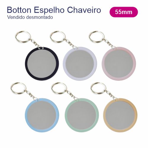 Botton Espelho Chaveiro 55mm