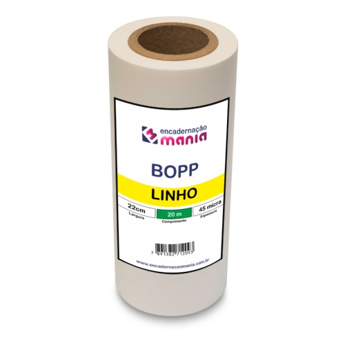 BOPP Linho 45 micra - Largura 22cm