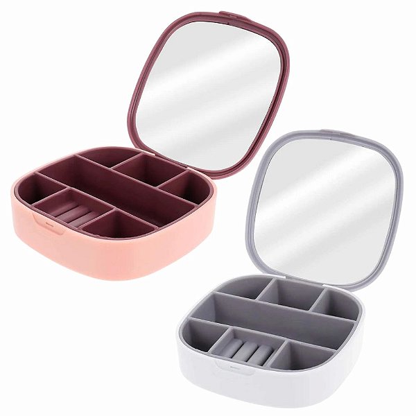 Porta Joias Decorativo 10x10cm Em Plástico