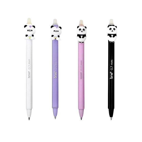 Caneta Esferográfica Gel Apagável Panda