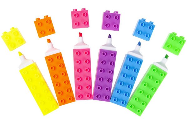 Marca Texto Lego - 6 Cores