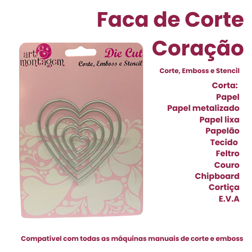 Faca de Corte Coração - Art & Montagem