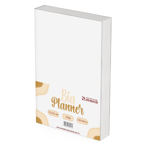 Pct c/ 100 fls Offset 120g Big Planner 17x22