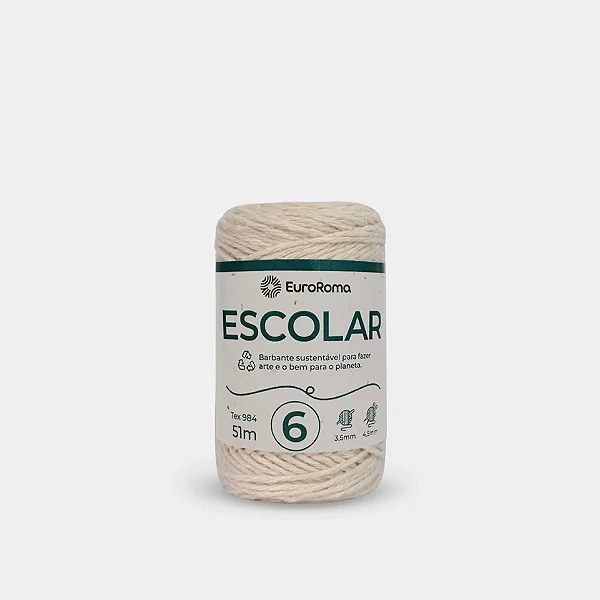 Rolo de Barbante Escolar 101m - Ecológico