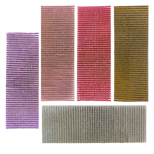 Cartela c/ 1000 Strass Adesivo 4mm