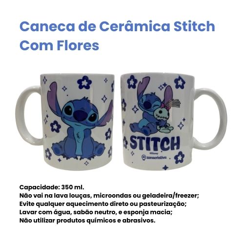 Caneca Pop Stitch Sentado - Zona Criativa