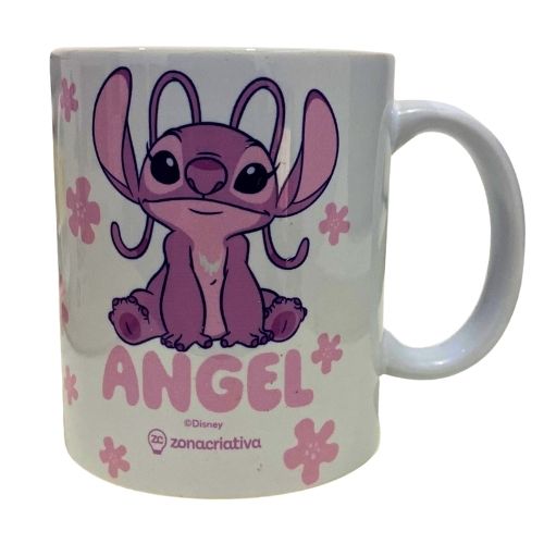 Caneca Pop Stitch Angel Flowers