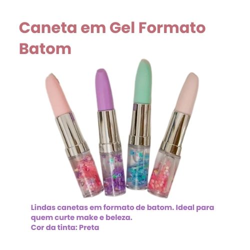 Caneta Gel Formato Batom