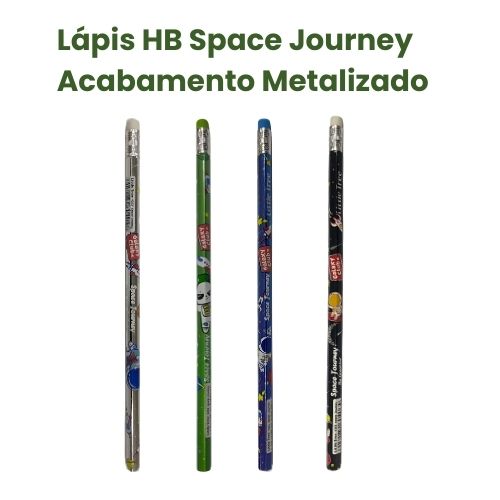 Lápis Preto HB - Space Journey -  Galaxy Club