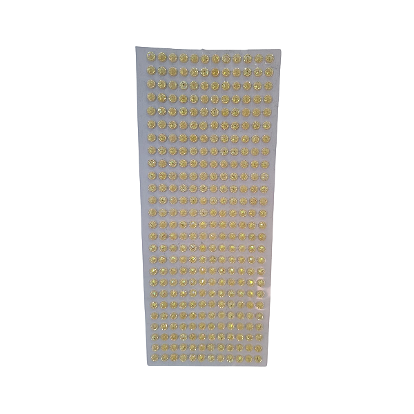 Cartela c/ 406 Meia Perola Flor Irizada 5mm