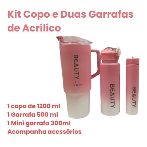 Kit Garrafa Beauty Xls 3 em 1
