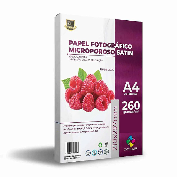 Papel Microporoso Satin A4 - Papel Satin - 260g
