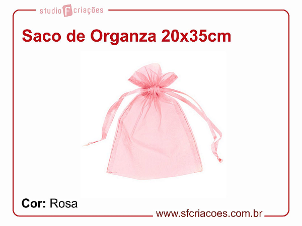 Saco Organza Grande 20x35cm