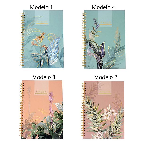 Caderno Capa Dura Universitário Natus c/ 100 Folhas