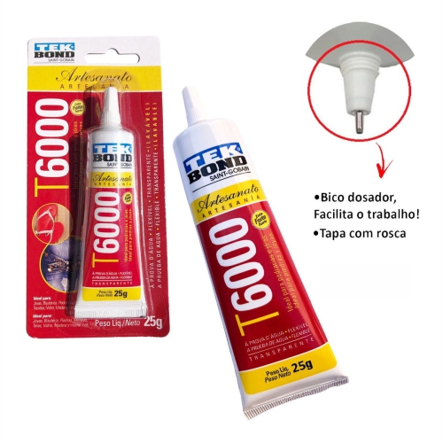 Cola Permanente Tekbond T6000 - 25g - RF 24357002502