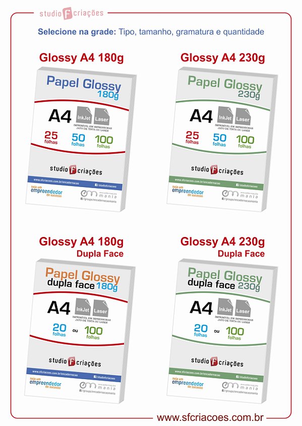 Papel Fotográfico Glossy