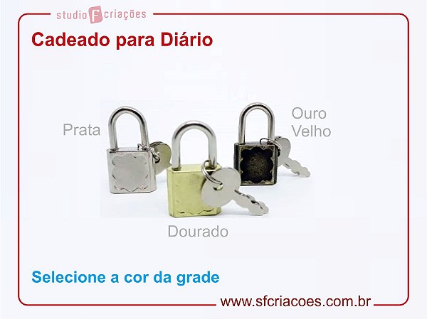 Cadeado para Fecho de Diário