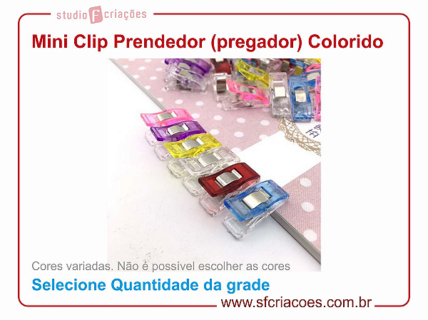 Mini Clip Prendedor Plástica para Artesanato
