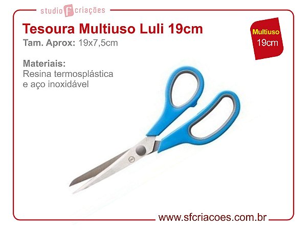 Tesoura Multiuso Luli 19cm