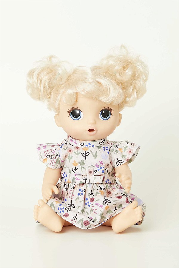 Vestido para Boneca Baby Alive Floral