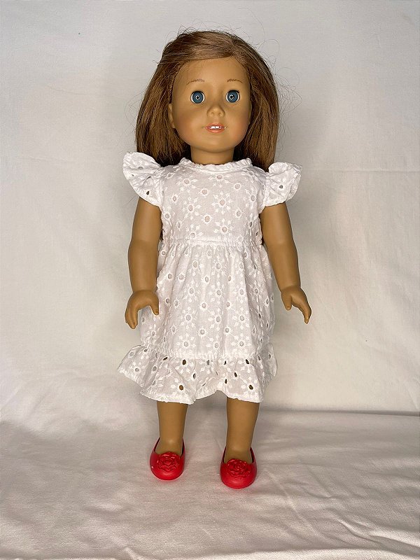 Vestido de Boneca American Laise Branca 2