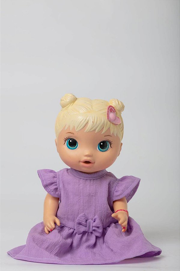 Vestido de Boneca Baby Alive Listrado - Jujulie