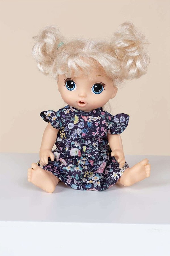 Vestido de Boneca Baby Alive Listrado - Jujulie