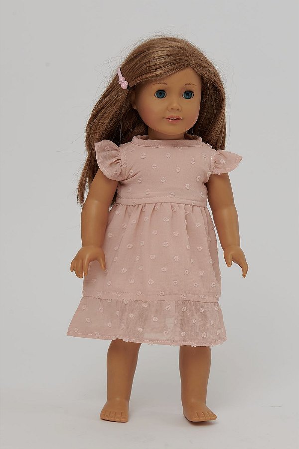 Vestido de Boneca American Girl New Poás Rosê