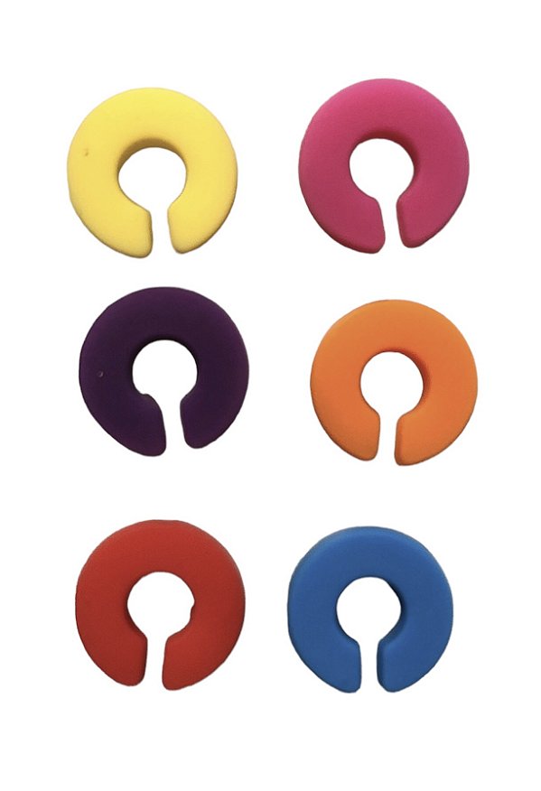 Kit 6 Marcadores Para Copos E Taças de Silicone