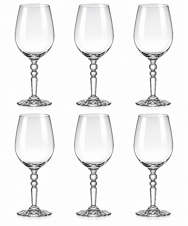 Jogo 6 Taças em Cristal 750 ml – Elegância para Momentos Especiais