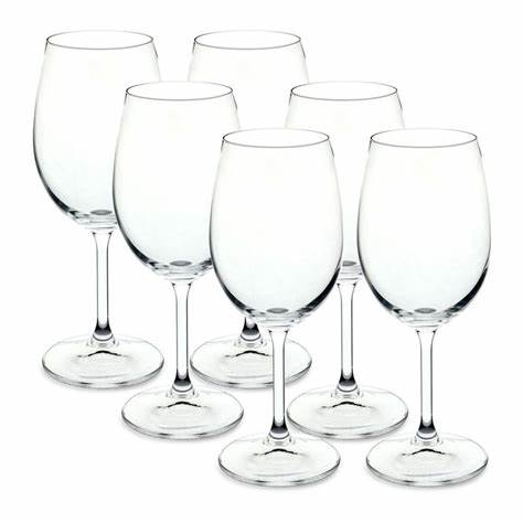 Jogo 6 Taças Vinho Tinto / Vinho Branco Cristal Bohemia 450 ml Sense