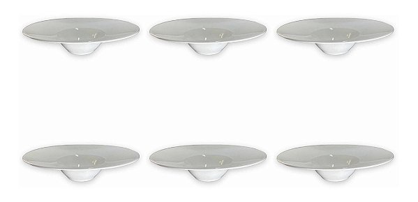 Jogo 6 Pratos Para Massas Risotos Entradas Sobremesas Gourmet Grande