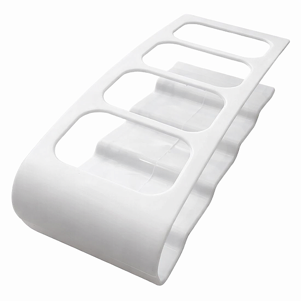 Suporte Para Controles - Com 4 Divisões - Para Controles Remotos De Tv E Ar Condicionado - Cor Branco