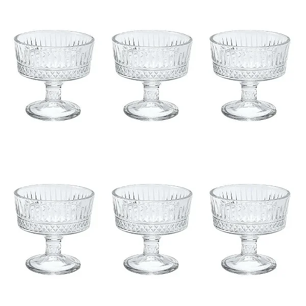 Jogo de Taças de Sobremesa 230 ML (6 Peças)