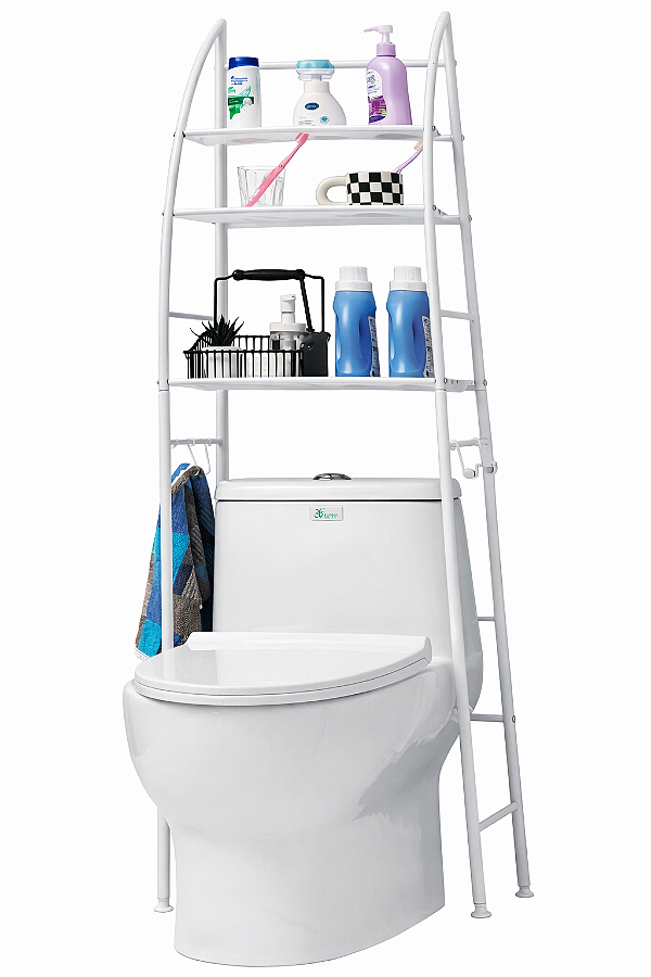 Prateleiras Para Banheiro Organizador Aço Estante Toalete