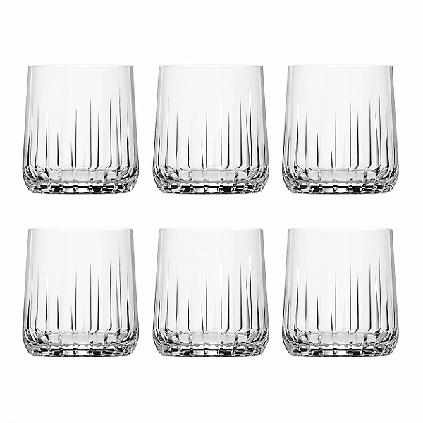 Kit Whisky Premium 6 Copos de Vidro 310ml