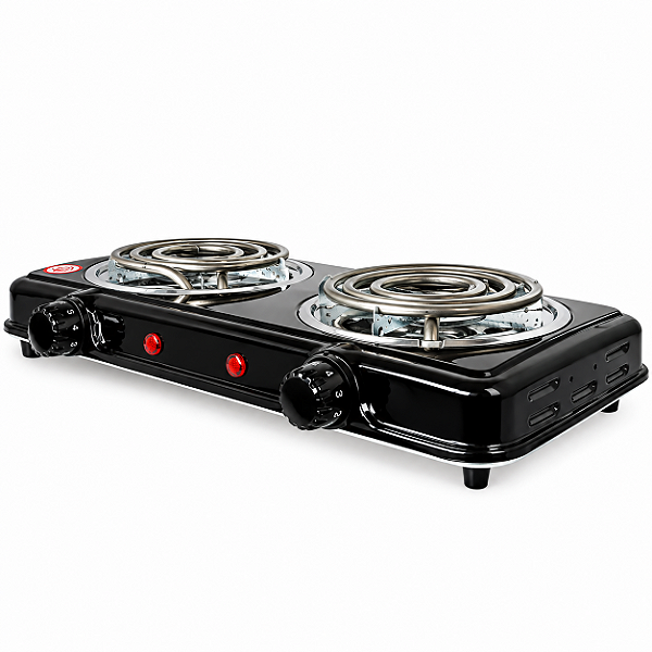 Fogareiro Elétrico Portátil 2 Bocas 2000W com Controle de Temperatura 110 V