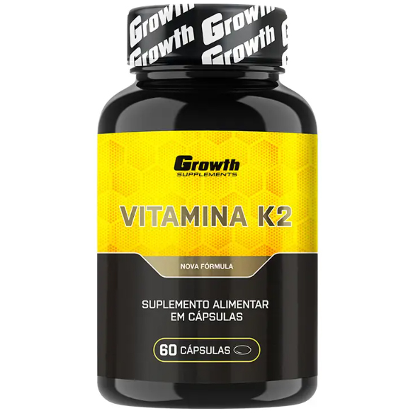 Vitamina K2 - 60 Cápsulas - Growth Supplements