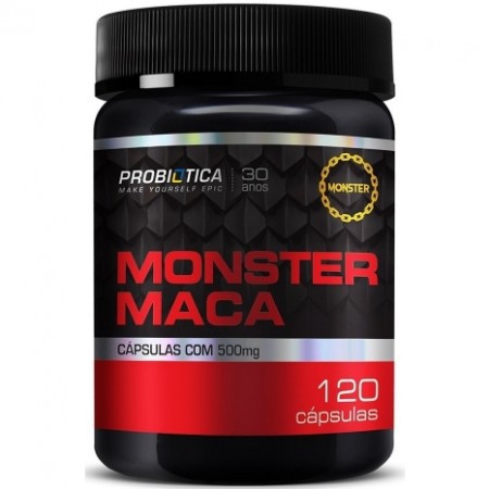 Monster Maca Peruana - 120 Cápsulas - Probiótica
