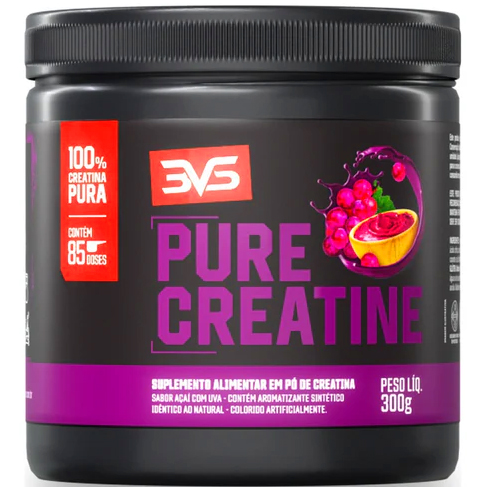 Creatina Pure Monohidratada Saborizada - 300g - 3VS (Energia e desempenho para sua rotina)