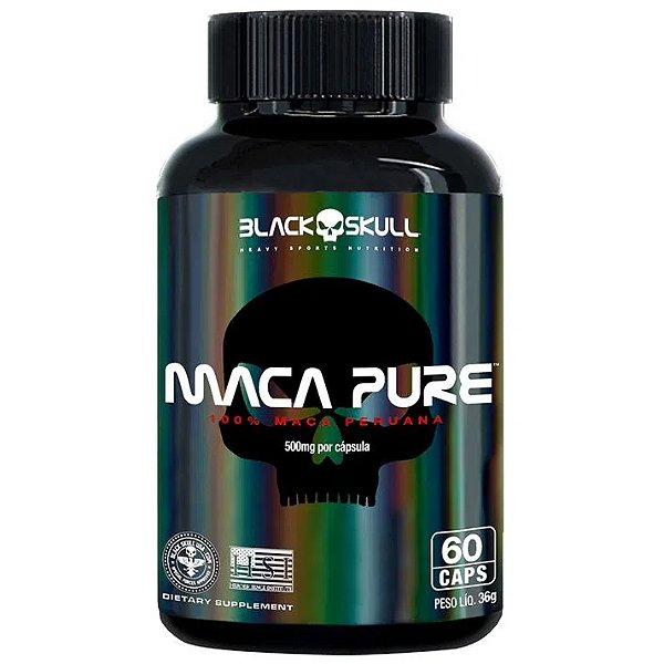 Maca Pure Maca Peruana - 60 Cápsulas - BlackSkull