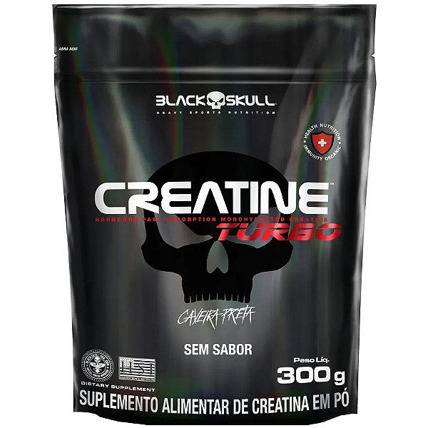 Creatina Turbo - Pacote 300g - Black Skull