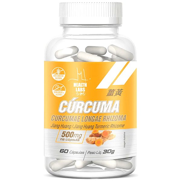 Cúrcuma Longa MCT - Sem Curcumina - 60 Cápsulas - Health Labs
