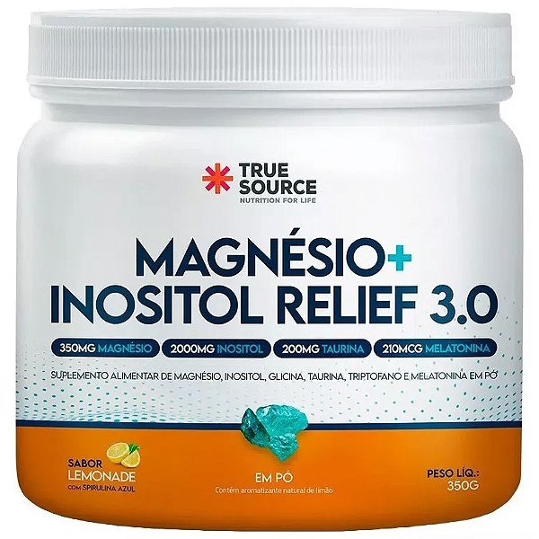 Magnésio + Inositol Relief (2350mg) - 350g - True Source