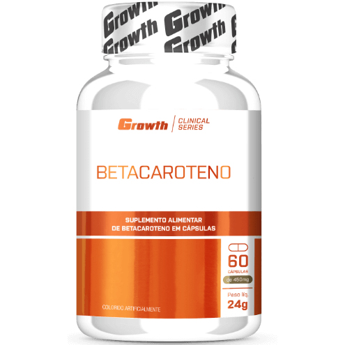 Betacaroteno - 60 Cápsulas Softgel - Growth Supplements