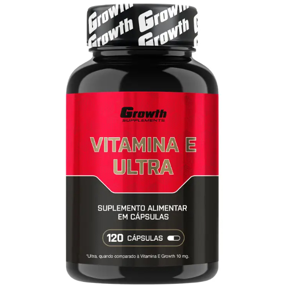 Vitamina E Ultra - 120 Comprimidos - Growth Supplements