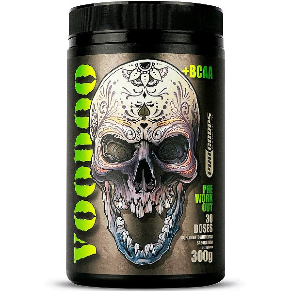 Pré Treino Voodoo - 300g - Sabor Limão - Pro Corps (Com BCAA / Beta Alanina / Arginina / Taurina / Cafeína)